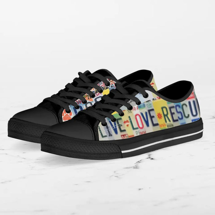 Custom Dog Mom Sneakers - Gift Idea For Dog Lover - Live Love Rescue