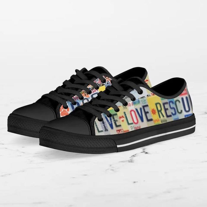 Custom Dog Dad Sneakers - Gift Idea For Dog Lover - Live Love Rescue