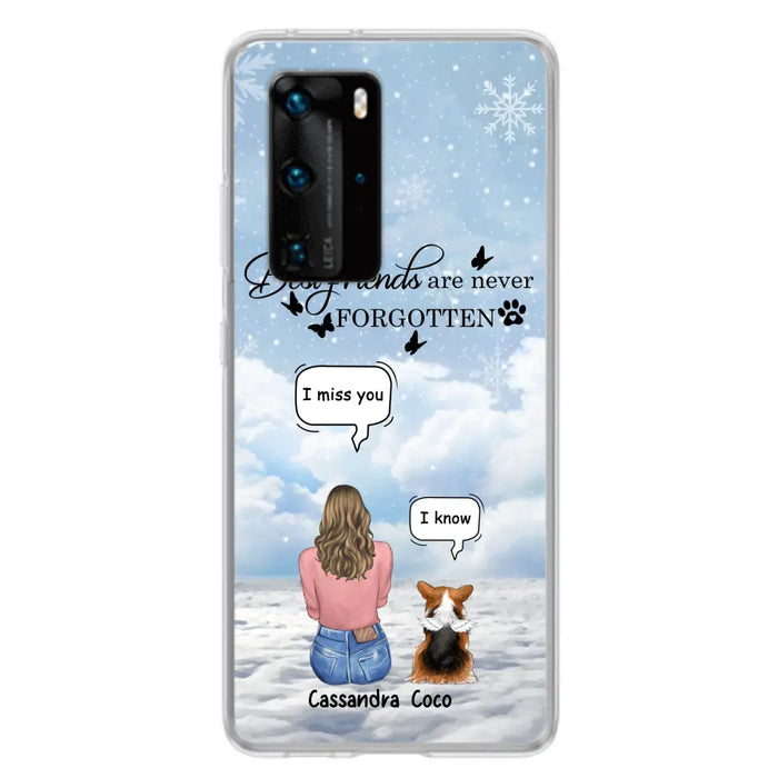 Personalized Memorial Pet Phone Case - Upto 3 Pets - Memorial Gift Idea For Dog/Cat/Rabbits Owners - I Miss You - Case For Oppo/Xiaomi/Huawei