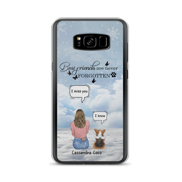 Personalized Memorial Pet Phone Case - Upto 3 Pets - Memorial Gift Idea For Dog/Cat/Rabbits Owners - I Miss You - Case For iPhone/Samsung