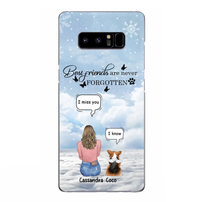 Personalized Memorial Pet Phone Case - Upto 3 Pets - Memorial Gift Idea For Dog/Cat/Rabbits Owners - I Miss You - Case For iPhone/Samsung