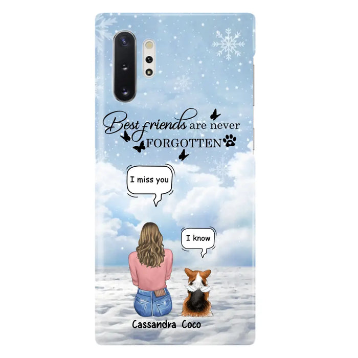 Personalized Memorial Pet Phone Case - Upto 3 Pets - Memorial Gift Idea For Dog/Cat/Rabbits Owners - I Miss You - Case For iPhone/Samsung