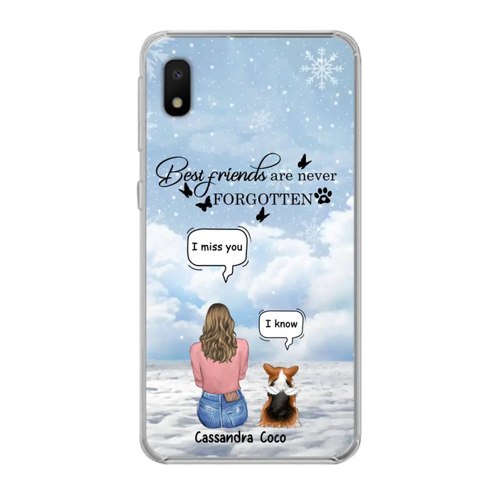 Personalized Memorial Pet Phone Case - Upto 3 Pets - Memorial Gift Idea For Dog/Cat/Rabbits Owners - I Miss You - Case For iPhone/Samsung