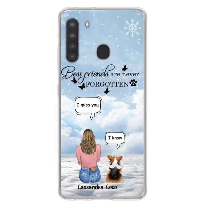 Personalized Memorial Pet Phone Case - Upto 3 Pets - Memorial Gift Idea For Dog/Cat/Rabbits Owners - I Miss You - Case For iPhone/Samsung