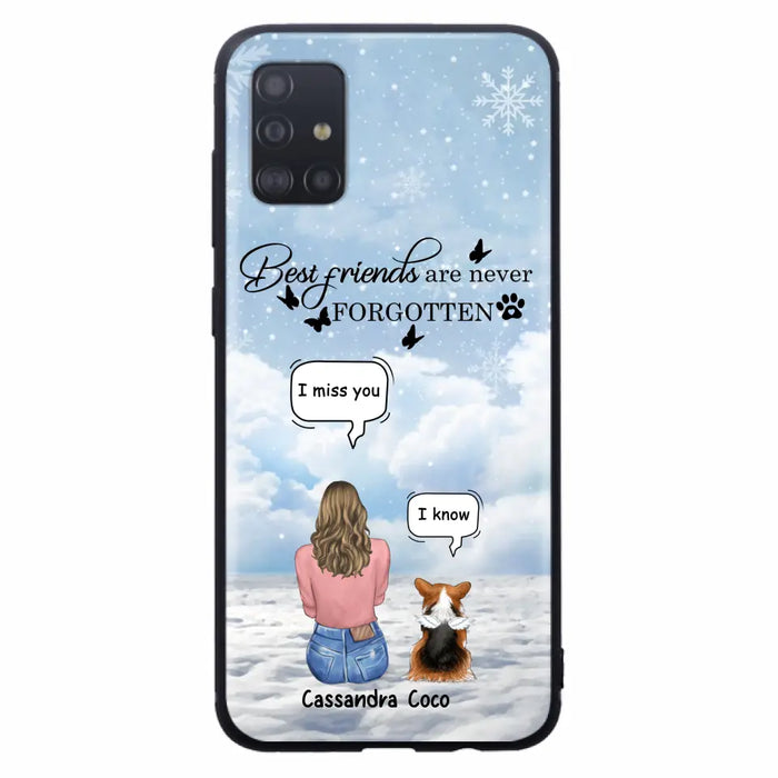 Personalized Memorial Pet Phone Case - Upto 3 Pets - Memorial Gift Idea For Dog/Cat/Rabbits Owners - I Miss You - Case For iPhone/Samsung