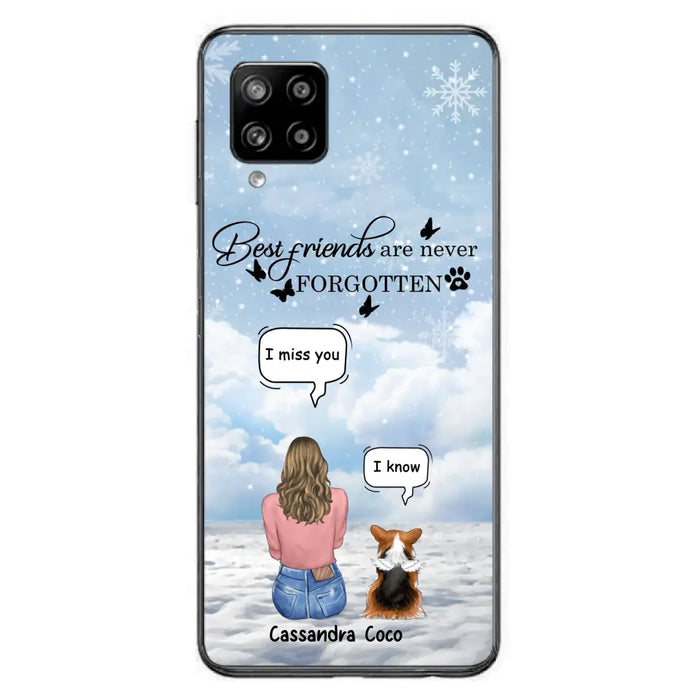 Personalized Memorial Pet Phone Case - Upto 3 Pets - Memorial Gift Idea For Dog/Cat/Rabbits Owners - I Miss You - Case For iPhone/Samsung