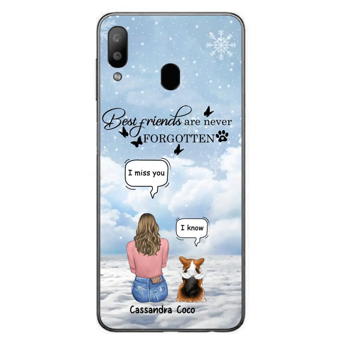 Personalized Memorial Pet Phone Case - Upto 3 Pets - Memorial Gift Idea For Dog/Cat/Rabbits Owners - I Miss You - Case For iPhone/Samsung