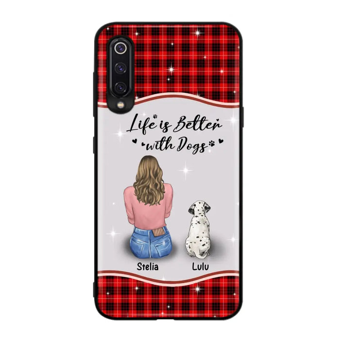 Personalized Dog Mom Phone Case - Upto 5 Dogs -Gift Idea For Dog Owners - Life Is Better With Dogs - Case For Oppo/Xiaomi/Huawei