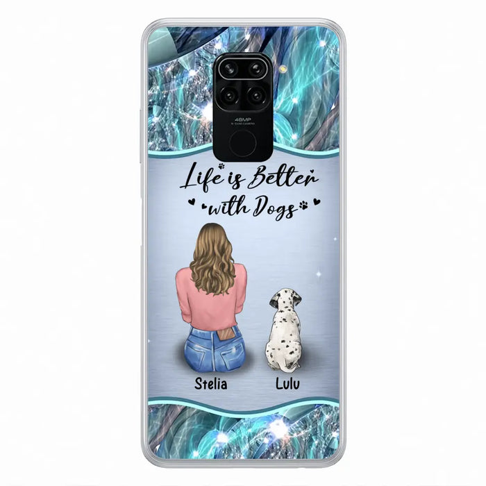 Personalized Dog Mom Phone Case - Upto 4 Dogs -Gift Idea For Dog Owners - Life Is Better With Dogs - Case For Oppo/Xiaomi/Huawei