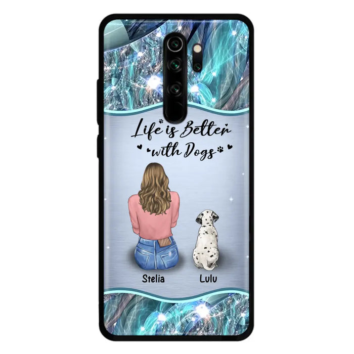 Personalized Dog Mom Phone Case - Upto 4 Dogs -Gift Idea For Dog Owners - Life Is Better With Dogs - Case For Oppo/Xiaomi/Huawei