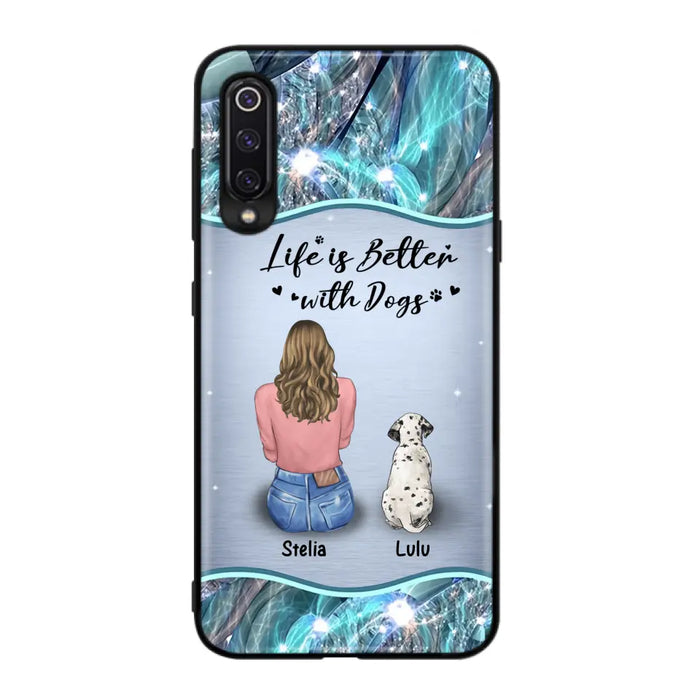 Personalized Dog Mom Phone Case - Upto 4 Dogs -Gift Idea For Dog Owners - Life Is Better With Dogs - Case For Oppo/Xiaomi/Huawei