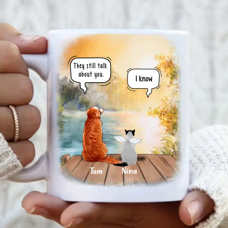 Personalized Memorial Pet Mug - Up to 5 Pets - Best Gift For Dog/Cat Lover