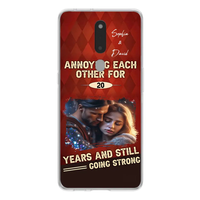 Personalized Couple Photo Phone Case - Gift Idea For Couple - Annoying Each Other For 20 Years And Still Going Strong - Case For Oppo/Xiaomi/Huawei