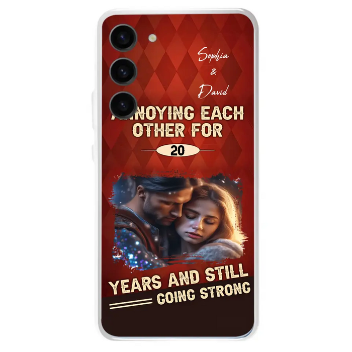 Personalized Couple Photo Phone Case - Gift Idea For Couple - Annoying Each Other For 20 Years And Still Going Strong - Case For iPhone/Samsung