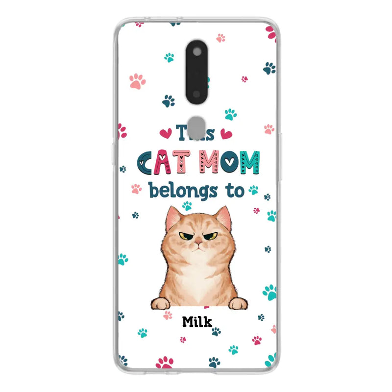 Custom Personalized Cat Phone Case For Oppo/Xiaomi/Huawei - Gift Idea For Cat Lover - Up to 6 Cats - This Cat Mom Belongs To