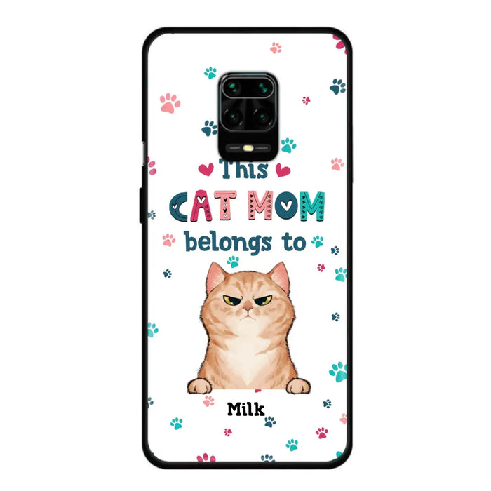 Custom Personalized Cat Phone Case For Oppo/Xiaomi/Huawei - Gift Idea For Cat Lover - Up to 6 Cats - This Cat Mom Belongs To