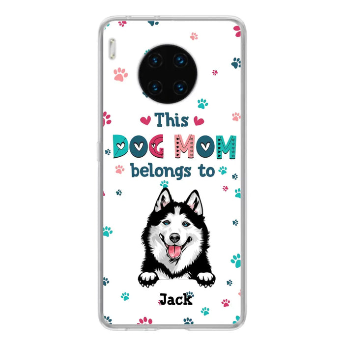 Custom Personalized Dog Phone Case For Oppo/Xiaomi/Huawei - Gift Idea For Dog Lover - Up to 6 Dogs - This Dog Mom Belongs To