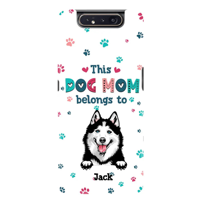 Custom Personalized Dog Phone Case For iPhone And Samsung - Gift Idea For Dog Lover - Up to 6 Dogs - This Dog Mom Belongs To