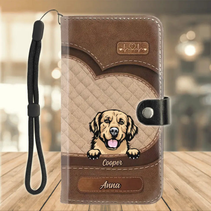 Custom Personalized Dog Phone Wallet - Gift Idea For Dog Lovers