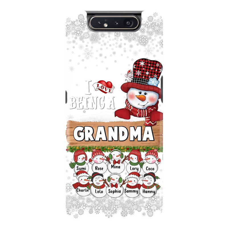 Personalized Grandma Phone Case - Up to 10 Grandkids - Christmas Gift Idea for Grandma - I Love Being A Grandma - Case For iPhone/Samsung