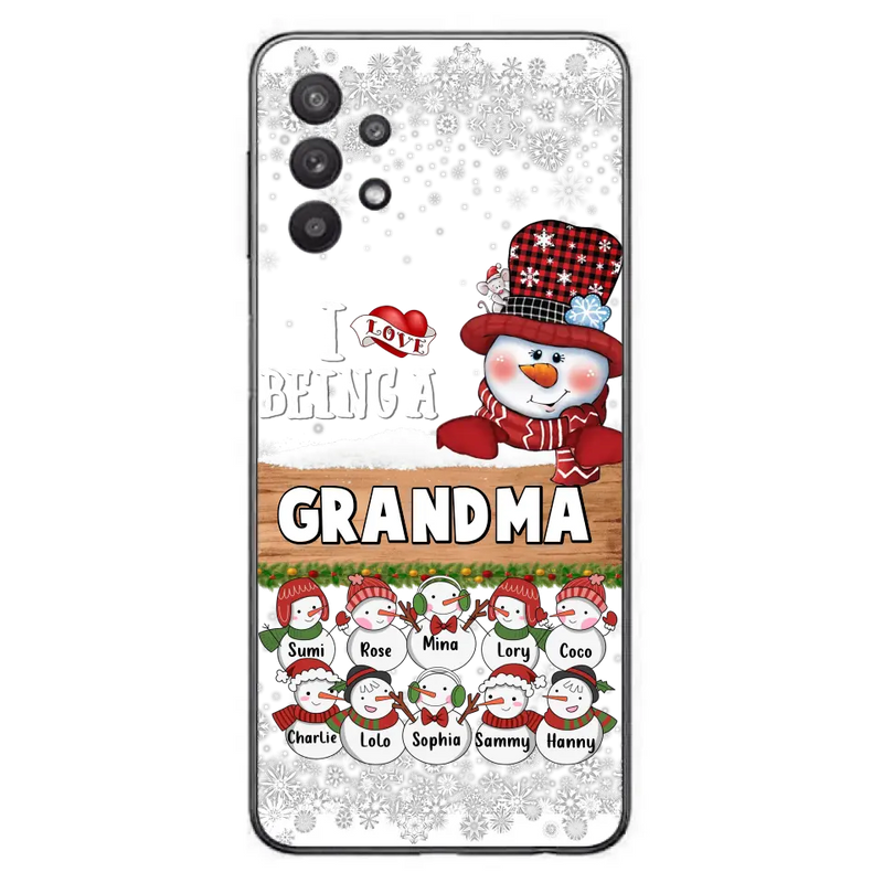 Personalized Grandma Phone Case - Up to 10 Grandkids - Christmas Gift Idea for Grandma - I Love Being A Grandma - Case For iPhone/Samsung
