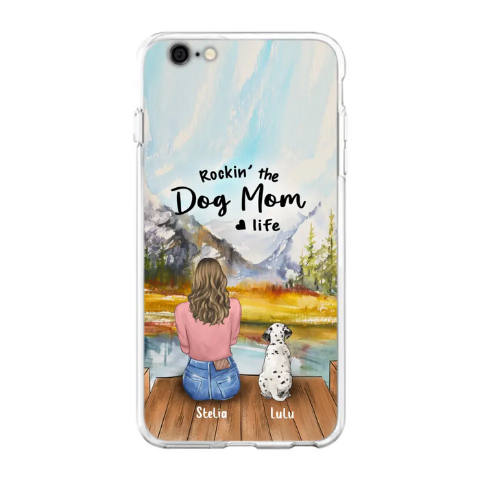 Custom Personalized Dog Mom Phone Case - Gifts For Dog Lovers With Upto 4 Dogs - You Had Me At Woof - Case For iPhone, Samsung