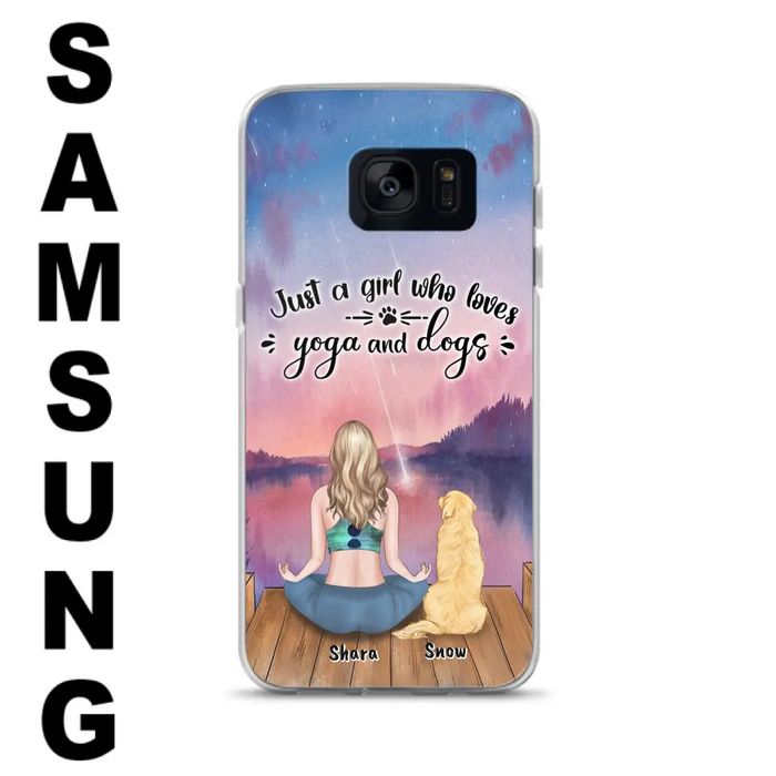 Custom Personalized Yoga Dog Mom Phone Case - Gift For Dog Lover - Case For iPhone And Samsung