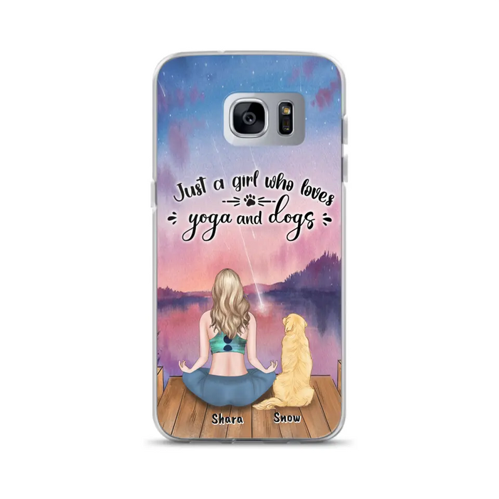 Custom Personalized Yoga Dog Mom Phone Case - Gift For Dog Lover - Case For iPhone And Samsung