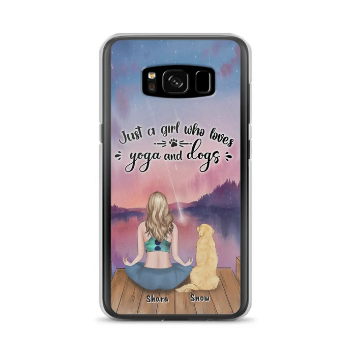 Custom Personalized Yoga Dog Mom Phone Case - Gift For Dog Lover - Case For iPhone And Samsung