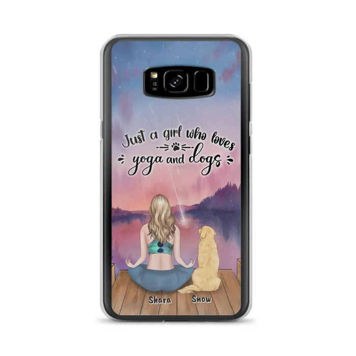 Custom Personalized Yoga Dog Mom Phone Case - Gift For Dog Lover - Case For iPhone And Samsung