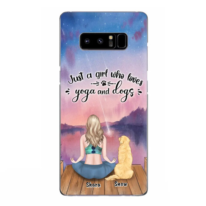 Custom Personalized Yoga Dog Mom Phone Case - Gift For Dog Lover - Case For iPhone And Samsung