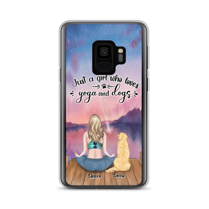 Custom Personalized Yoga Dog Mom Phone Case - Gift For Dog Lover - Case For iPhone And Samsung