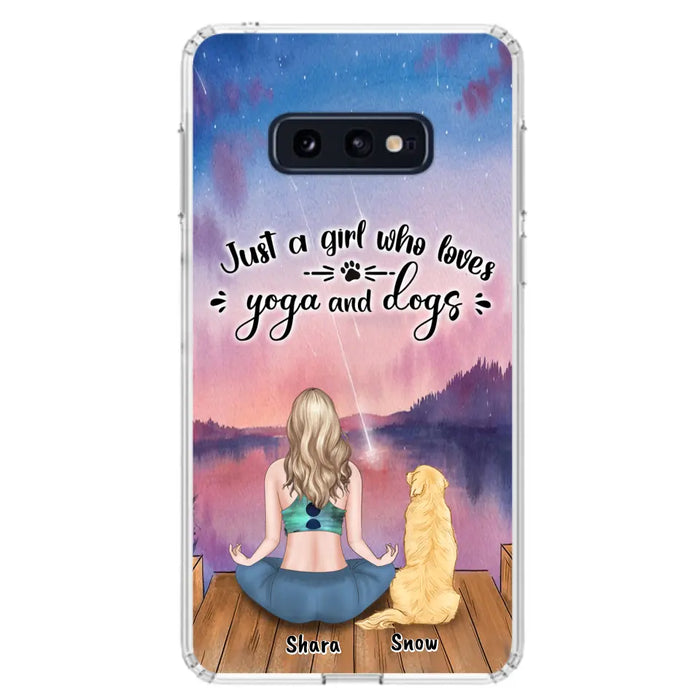 Custom Personalized Yoga Dog Mom Phone Case - Gift For Dog Lover - Case For iPhone And Samsung