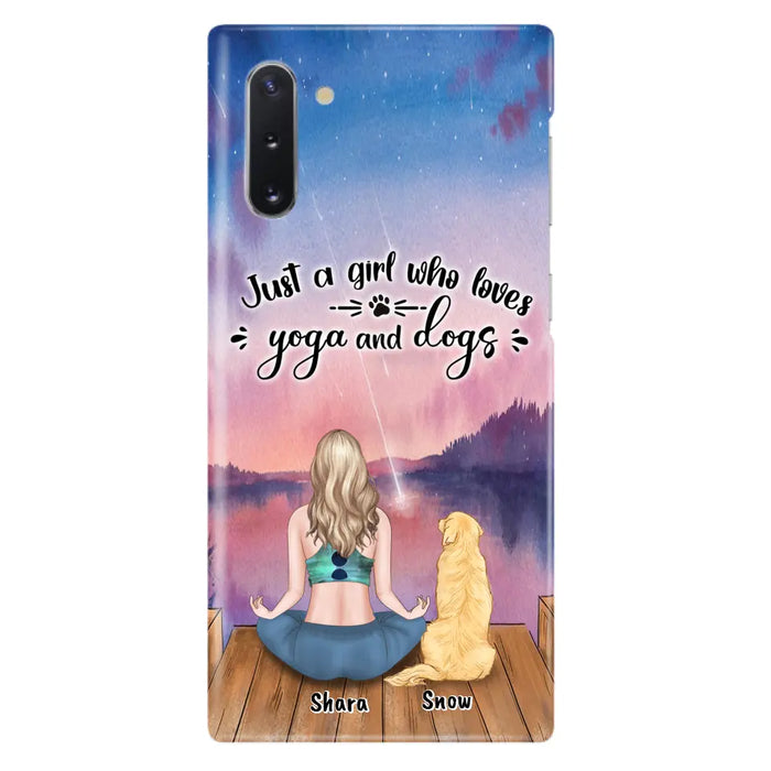 Custom Personalized Yoga Dog Mom Phone Case - Gift For Dog Lover - Case For iPhone And Samsung