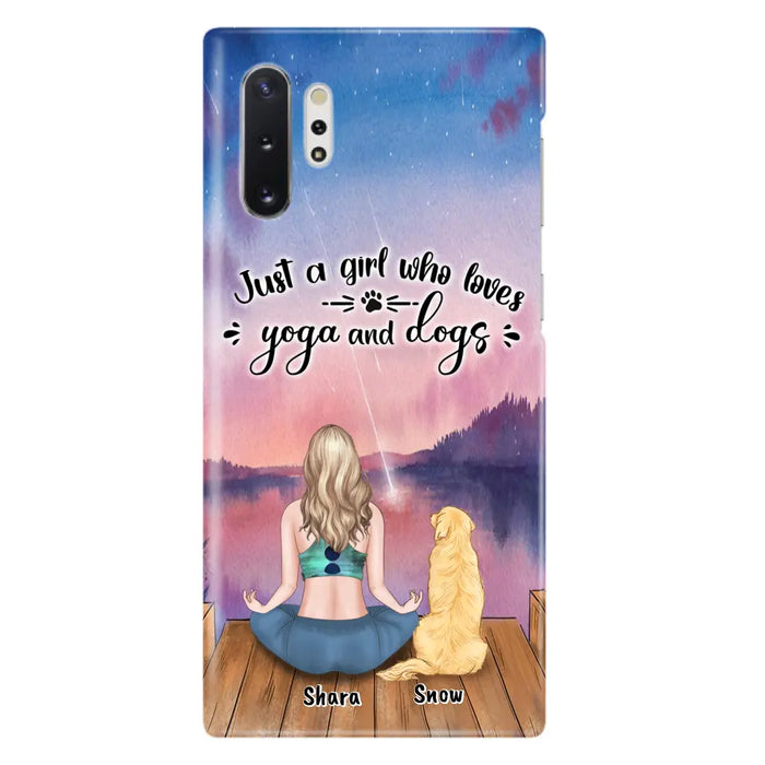 Custom Personalized Yoga Dog Mom Phone Case - Gift For Dog Lover - Case For iPhone And Samsung