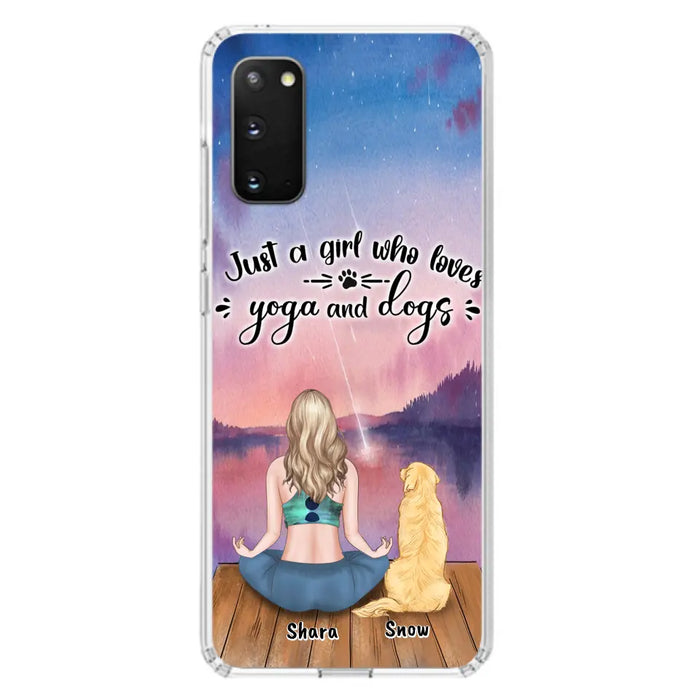 Custom Personalized Yoga Dog Mom Phone Case - Gift For Dog Lover - Case For iPhone And Samsung