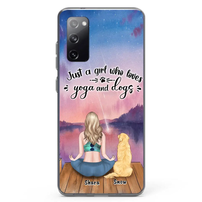 Custom Personalized Yoga Dog Mom Phone Case - Gift For Dog Lover - Case For iPhone And Samsung