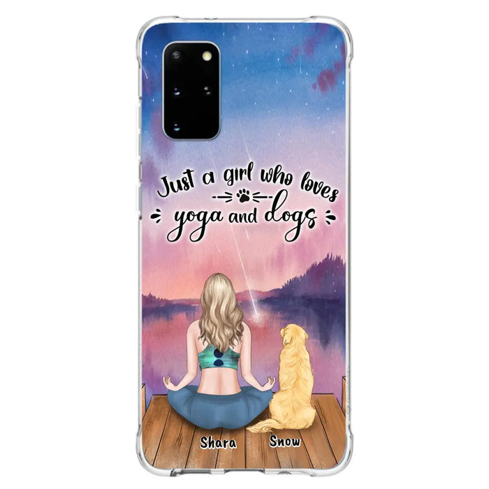 Custom Personalized Yoga Dog Mom Phone Case - Gift For Dog Lover - Case For iPhone And Samsung