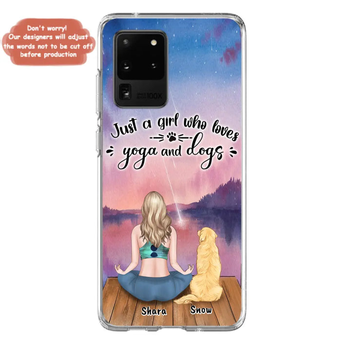 Custom Personalized Yoga Dog Mom Phone Case - Gift For Dog Lover - Case For iPhone And Samsung