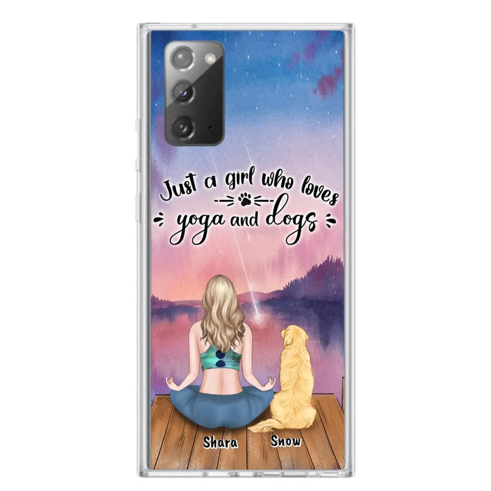 Custom Personalized Yoga Dog Mom Phone Case - Gift For Dog Lover - Case For iPhone And Samsung