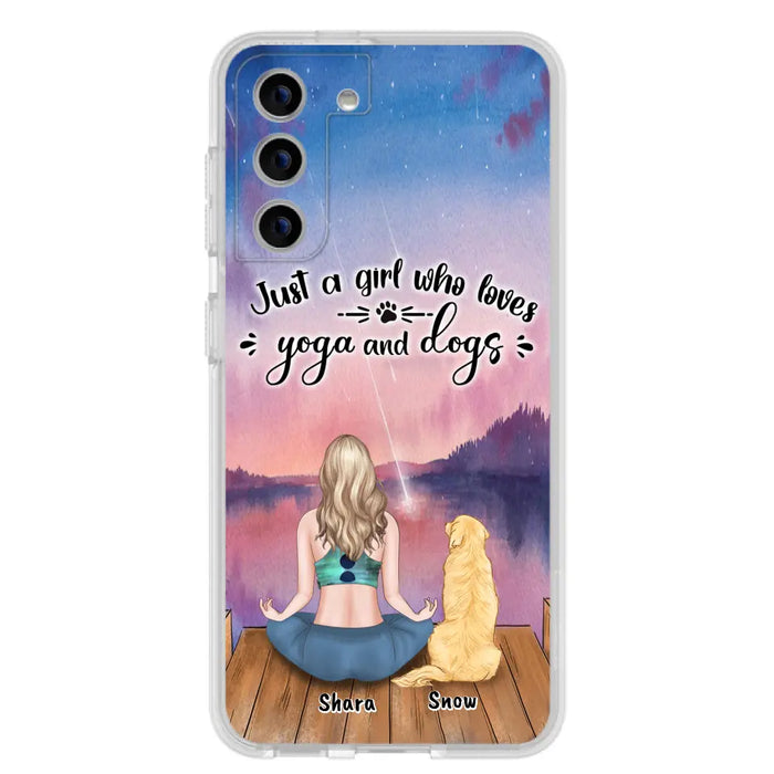 Custom Personalized Yoga Dog Mom Phone Case - Gift For Dog Lover - Case For iPhone And Samsung