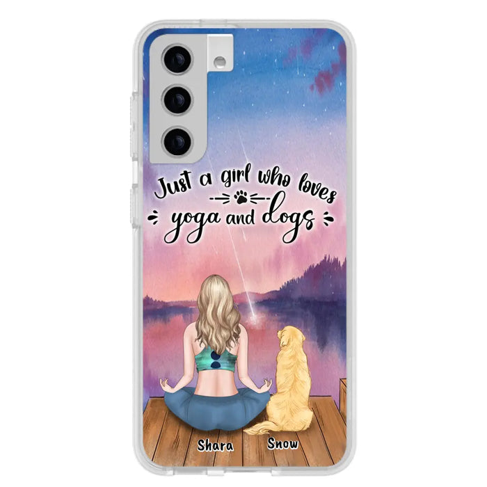 Custom Personalized Yoga Dog Mom Phone Case - Gift For Dog Lover - Case For iPhone And Samsung