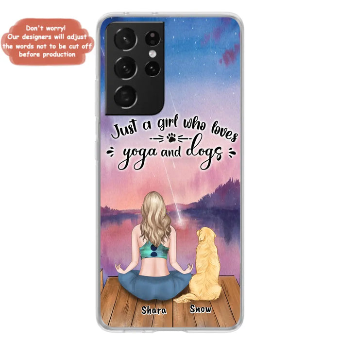 Custom Personalized Yoga Dog Mom Phone Case - Gift For Dog Lover - Case For iPhone And Samsung