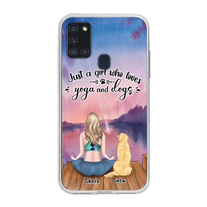 Custom Personalized Yoga Dog Mom Phone Case - Gift For Dog Lover - Case For iPhone And Samsung