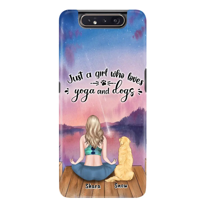 Custom Personalized Yoga Dog Mom Phone Case - Gift For Dog Lover - Case For iPhone And Samsung