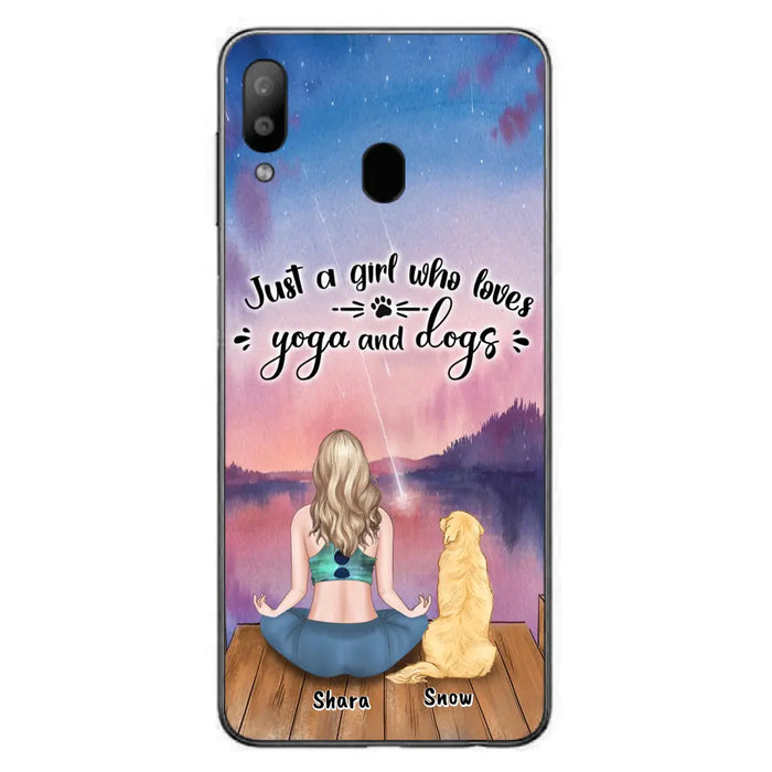 Custom Personalized Yoga Dog Mom Phone Case - Gift For Dog Lover - Case For iPhone And Samsung