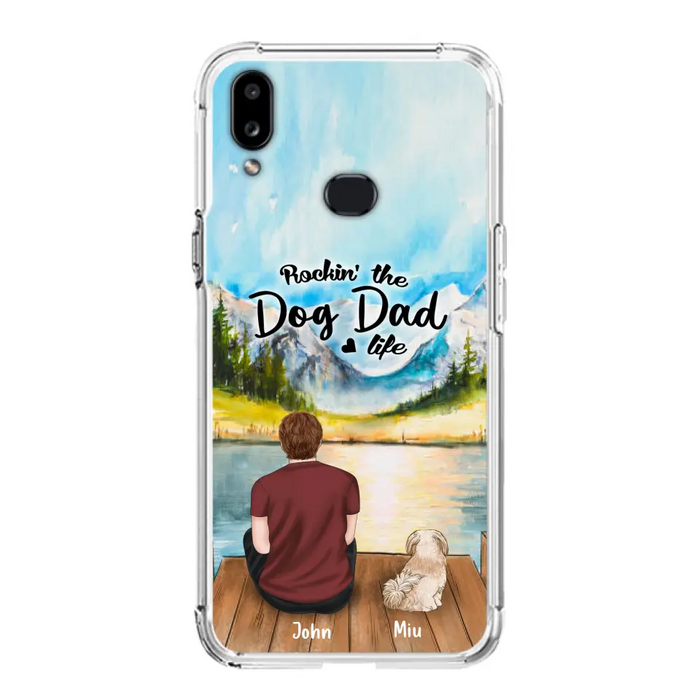 Personalized Pet Mom/Dad Phone Case - Chubby or Slim with up to 7 Pets - Case For Samsung Galaxy A