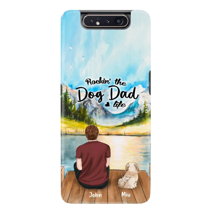 Personalized Pet Mom/Dad Phone Case - Chubby or Slim with up to 7 Pets - Case For Samsung Galaxy A