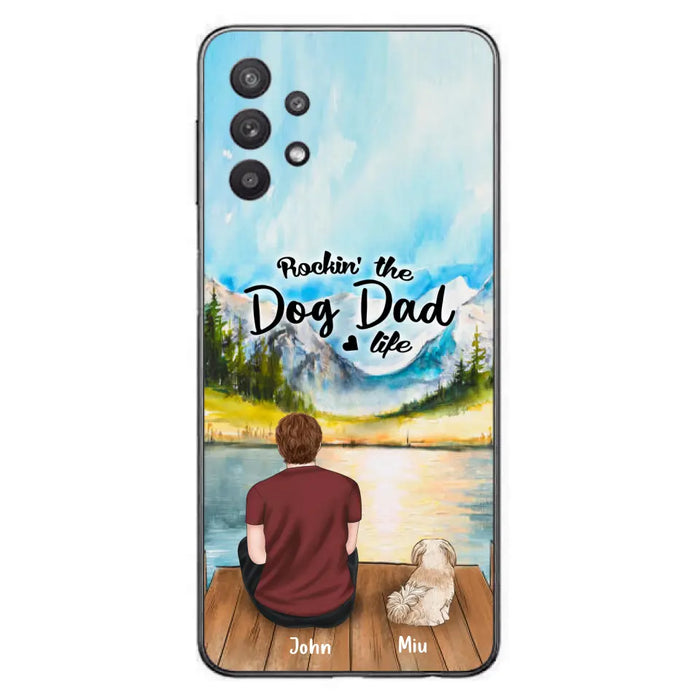 Personalized Pet Mom/Dad Phone Case - Chubby or Slim with up to 7 Pets - Case For Samsung Galaxy A