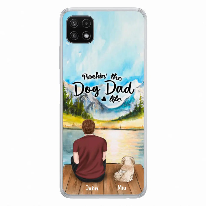 Personalized Pet Mom/Dad Phone Case - Chubby or Slim with up to 7 Pets - Case For Samsung Galaxy A
